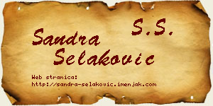 Sandra Selaković vizit kartica
